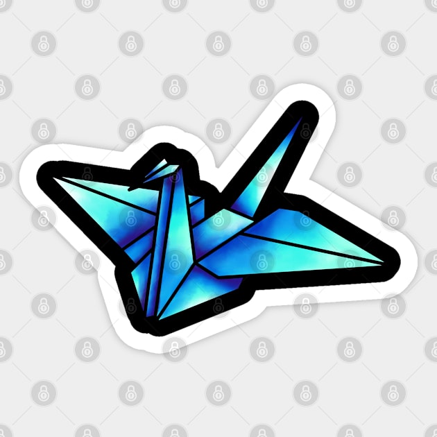 Origami Crane Sticker by EGGnTEDDY